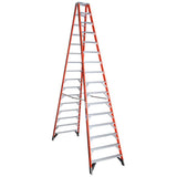 T7400 16-ft Fiberglass Type 1A-300-lb Load Capacity Step Ladder T7416