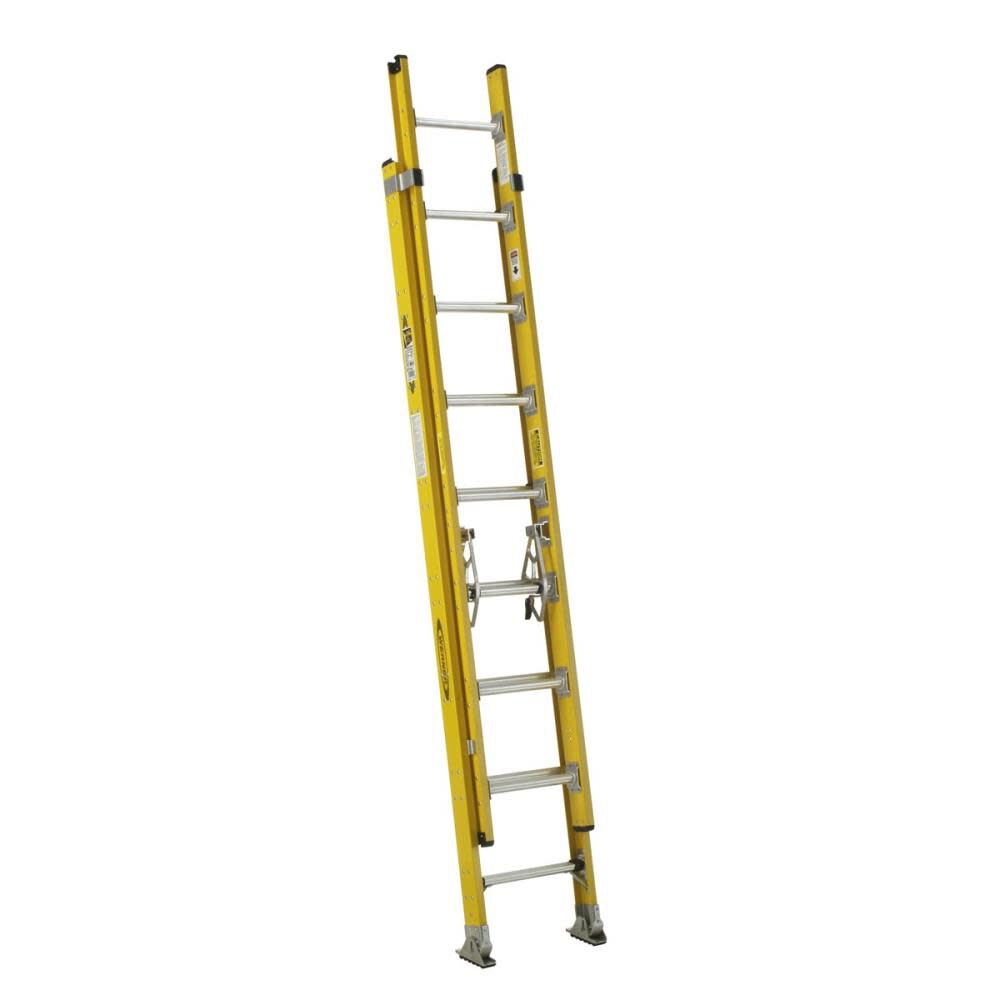 D7100-2 16-ft Fiberglass Type 1aa- 375-lb Load Capacity Extension Ladder D7116-2