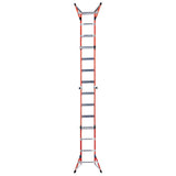 FMT Pro 5-in-1 18-ft Reach Type 1a- 300-lb Load Capacity Telescoping Multi-Position Ladder FMT-17