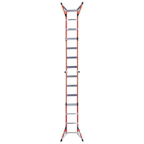 FMT Pro 5-in-1 18-ft Reach Type 1a- 300-lb Load Capacity Telescoping Multi-Position Ladder FMT-17