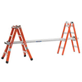 FMT Pro 5-in-1 18-ft Reach Type 1a- 300-lb Load Capacity Telescoping Multi-Position Ladder FMT-17