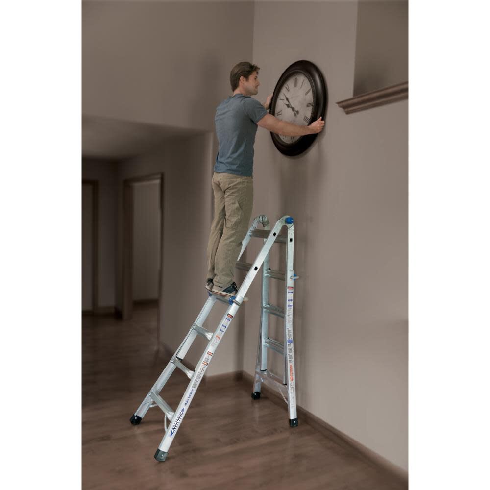 18 Ft. Reach Height Type IA Aluminum Multi-Position Ladder MT-17