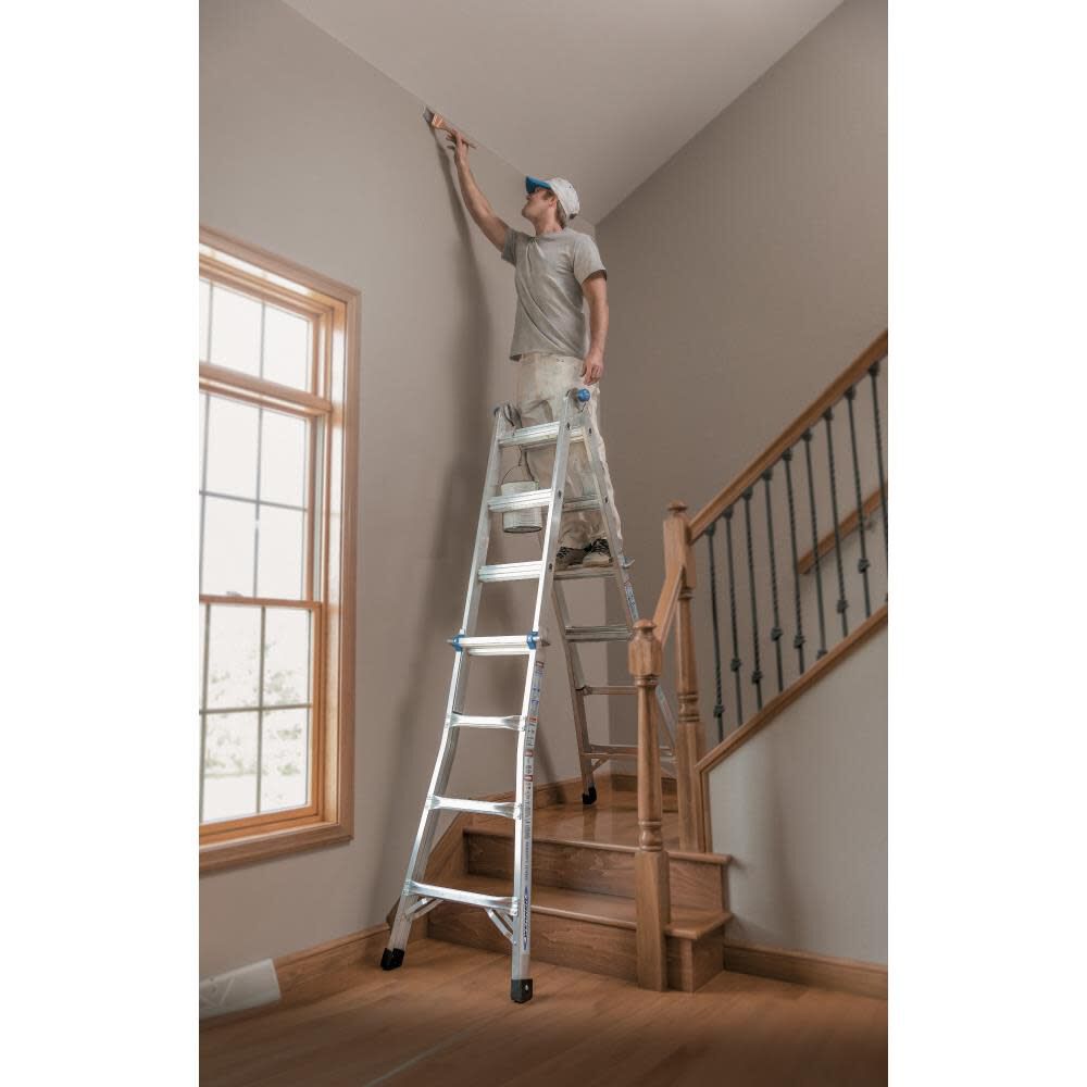 18 Ft. Reach Height Type IA Aluminum Multi-Position Ladder MT-17