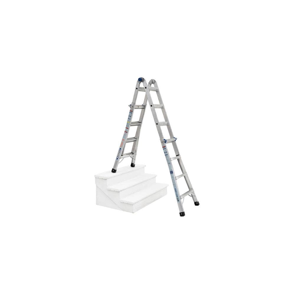 18 Ft. Reach Height Type IA Aluminum Multi-Position Ladder MT-17