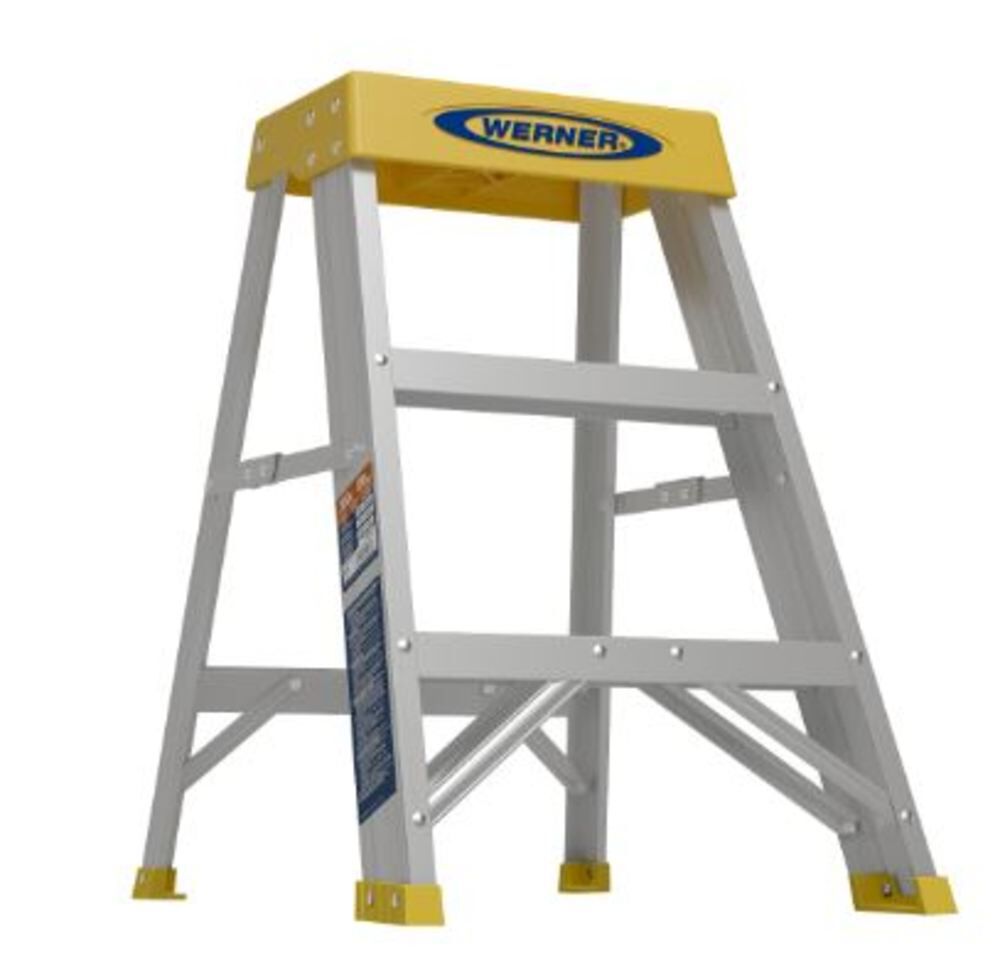 150B 2-ft Aluminum Type 1A-300-lb Load Capacity Step Ladder 150B