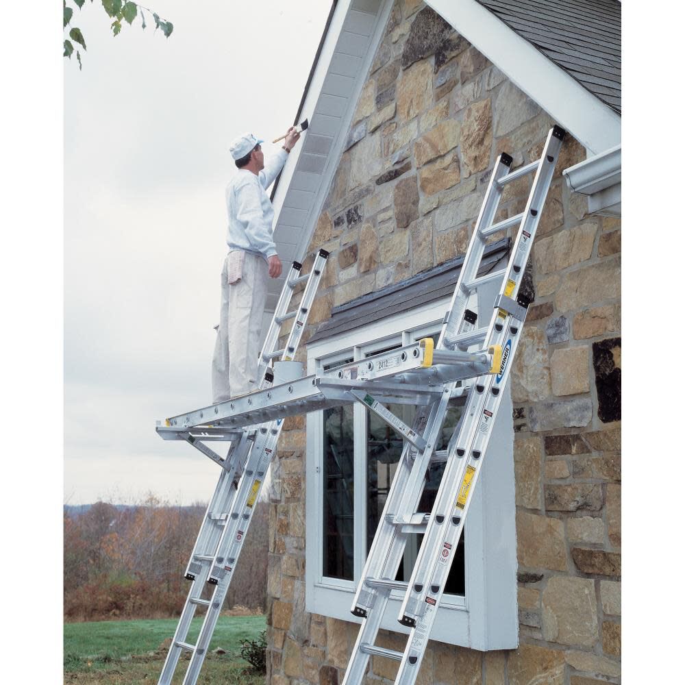 D1500-2 20-ft Aluminum Type 1a- 300-lb Load Capacity Extension Ladder D1520-2