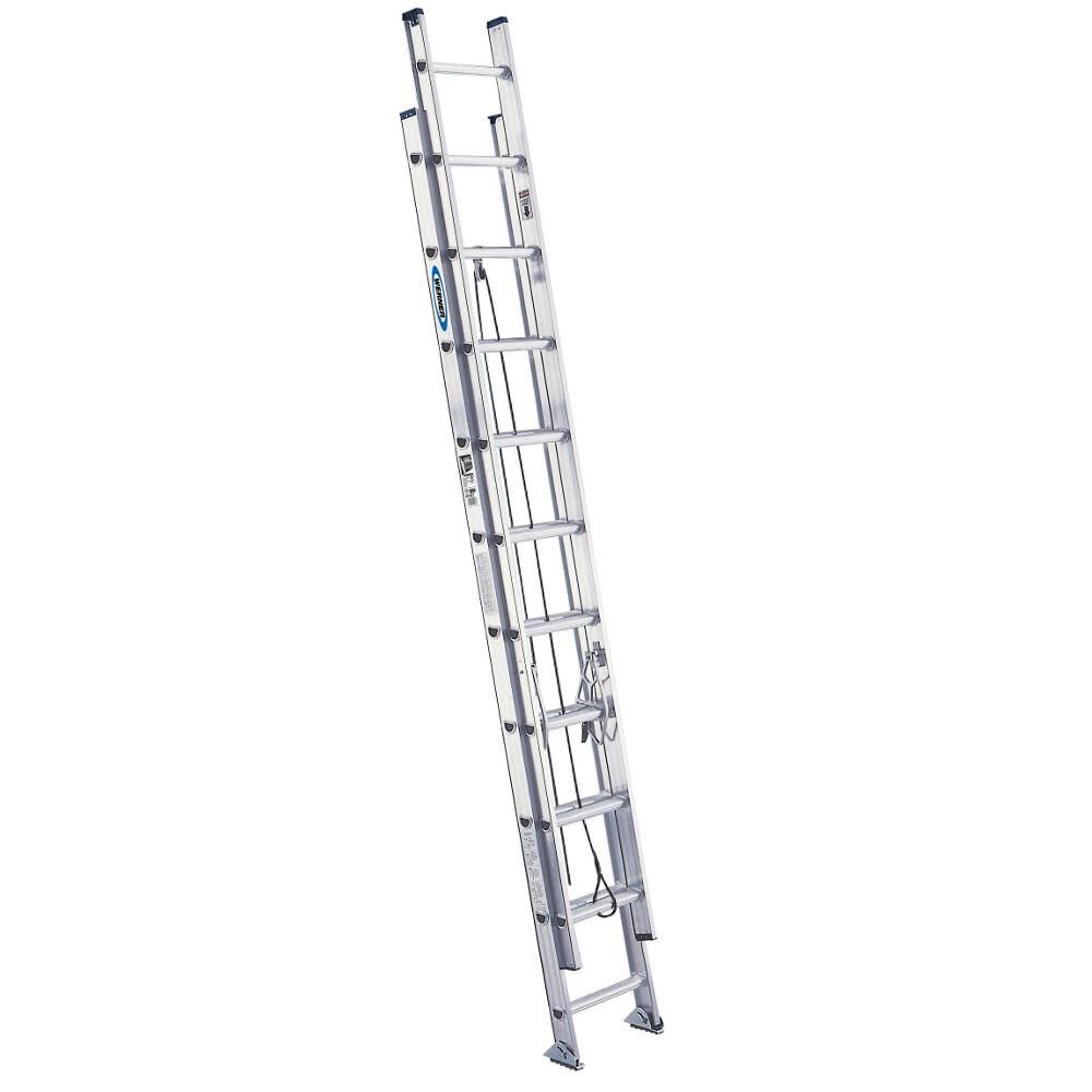 D1500-2 20-ft Aluminum Type 1a- 300-lb Load Capacity Extension Ladder D1520-2