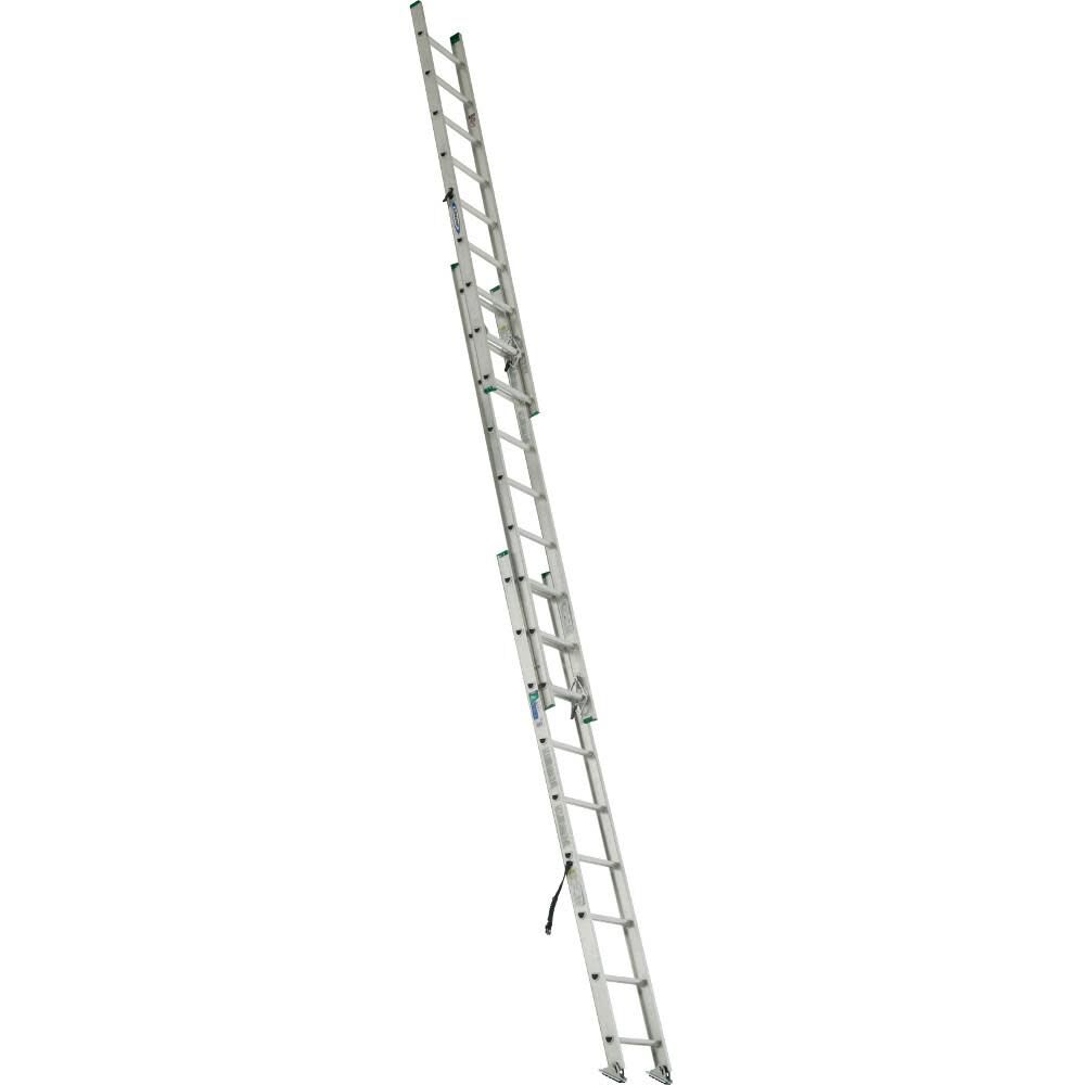 D1200-3 24-ft Aluminum Type 2- 225-lb Load Capacity Extension Ladder D1224-3