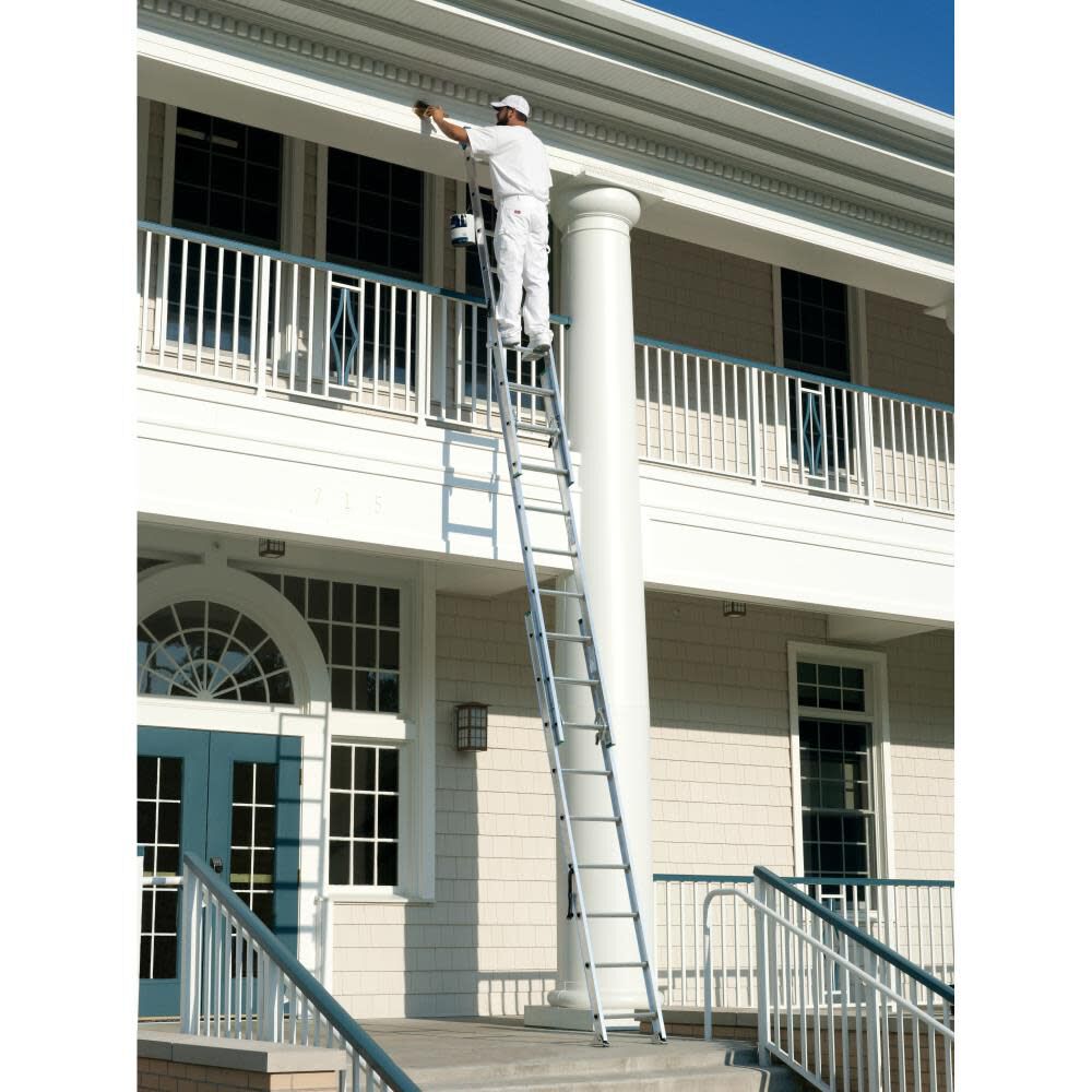 D1200-3 24-ft Aluminum Type 2- 225-lb Load Capacity Extension Ladder D1224-3