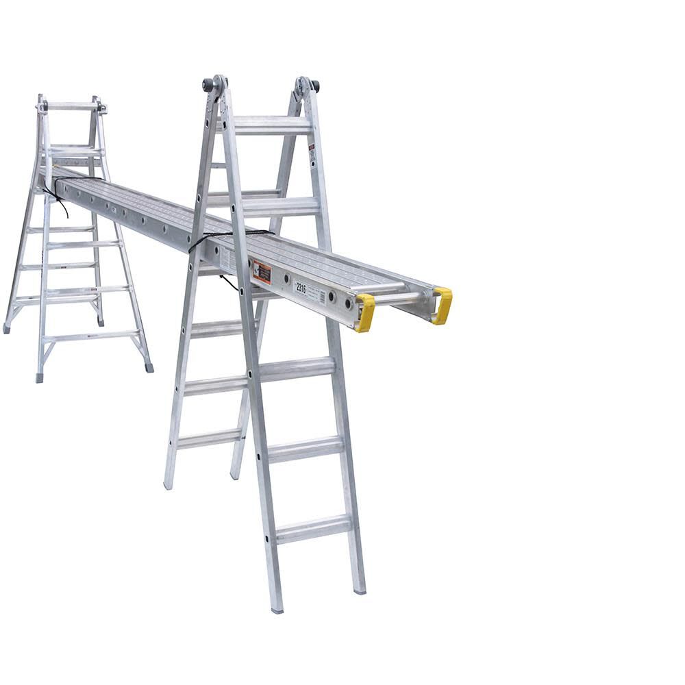 26-ft Aluminum 300-lb Telescoping Type IA Multi-Position Ladder MT-26