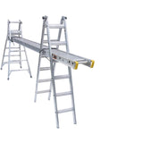 26-ft Aluminum 300-lb Telescoping Type IA Multi-Position Ladder MT-26