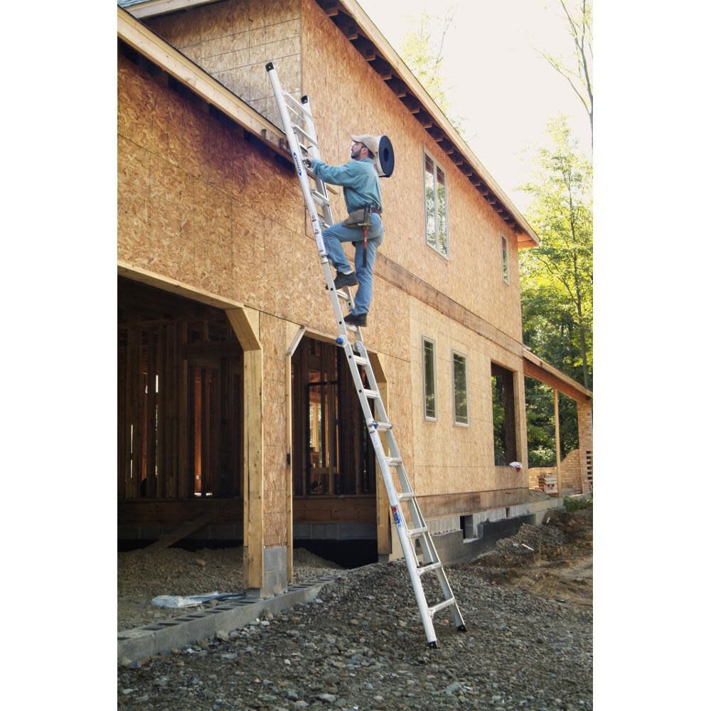 26-ft Aluminum 300-lb Telescoping Type IA Multi-Position Ladder MT-26