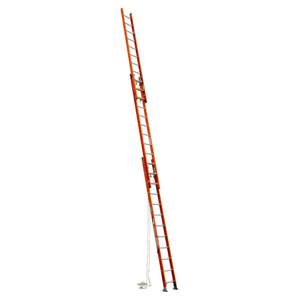 D6200-3 28-ft Fiberglass Type 1a- 300-lb Load Capacity Extension Ladder D6228-3