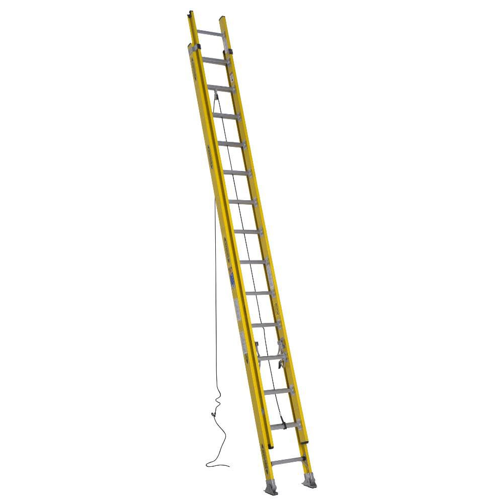 7100-2 28-ft Fiberglass Type 1AA-375-lb Load Capacity Extension Ladder 7128-2