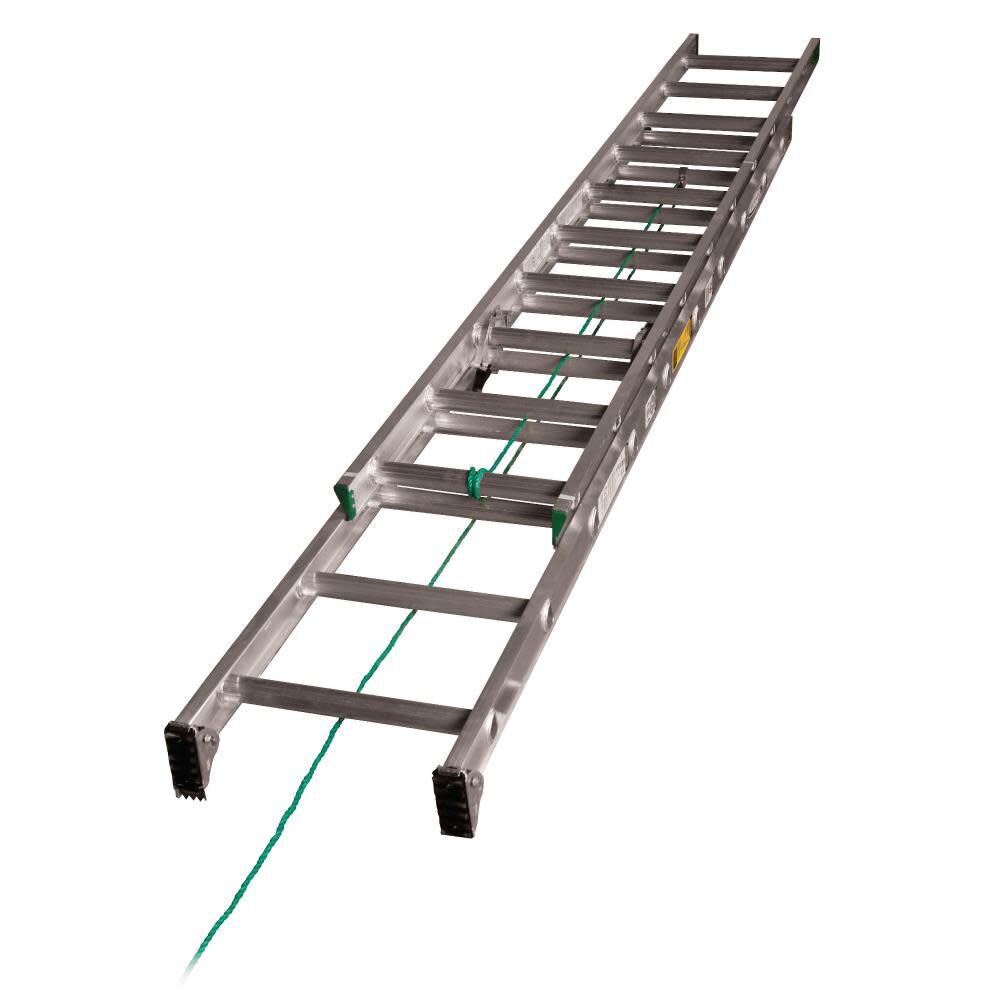 D1200-2 28-ft Aluminum Type 2-225-lb Load Capacity Extension Ladder D1228-2