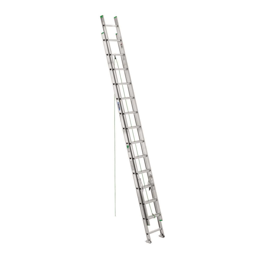 D1200-2 28-ft Aluminum Type 2-225-lb Load Capacity Extension Ladder D1228-2