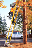 D7100-2 32-ft Fiberglass Type 1aa- 375-lb Load Capacity Extension Ladder D7132-2