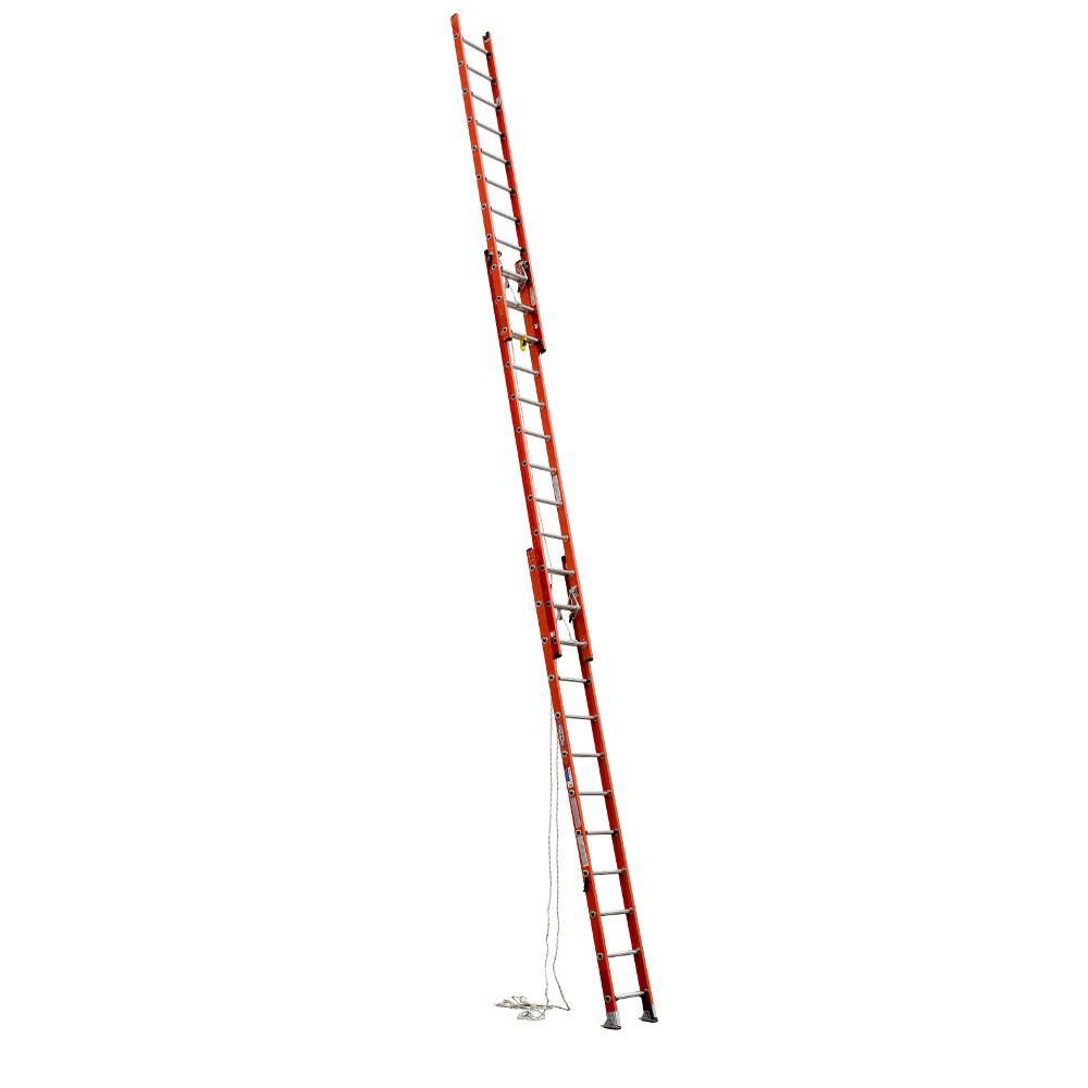 D6200-3 32-ft Fiberglass Type 1A-300-lb Load Capacity Extension Ladder D6232-3