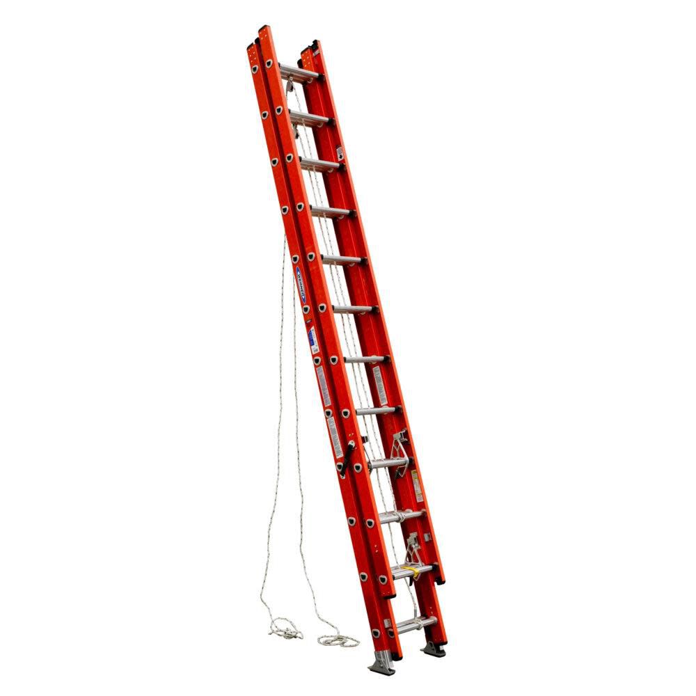 D6200-3 32-ft Fiberglass Type 1A-300-lb Load Capacity Extension Ladder D6232-3