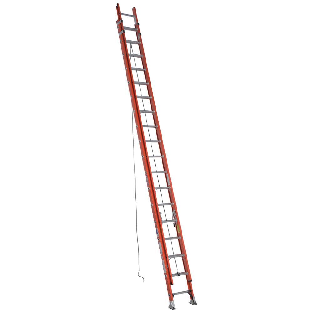 D6200-2 36-ft Fiberglass Type 1A-300-lb Load Capacity Extension Ladder D6236-2