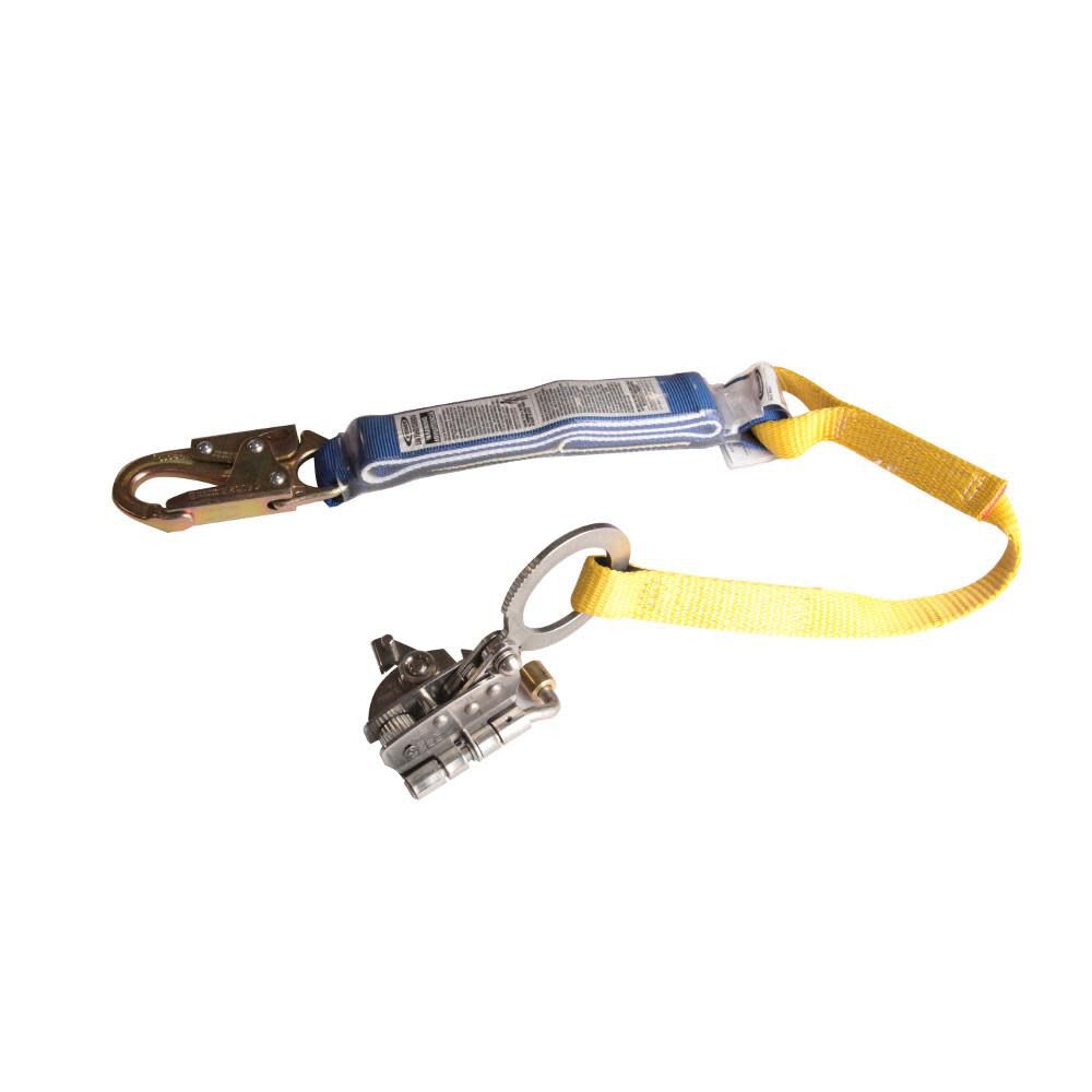 3Ft SS Trailing Rope Grab with Shock Absorbing Lanyard L240001