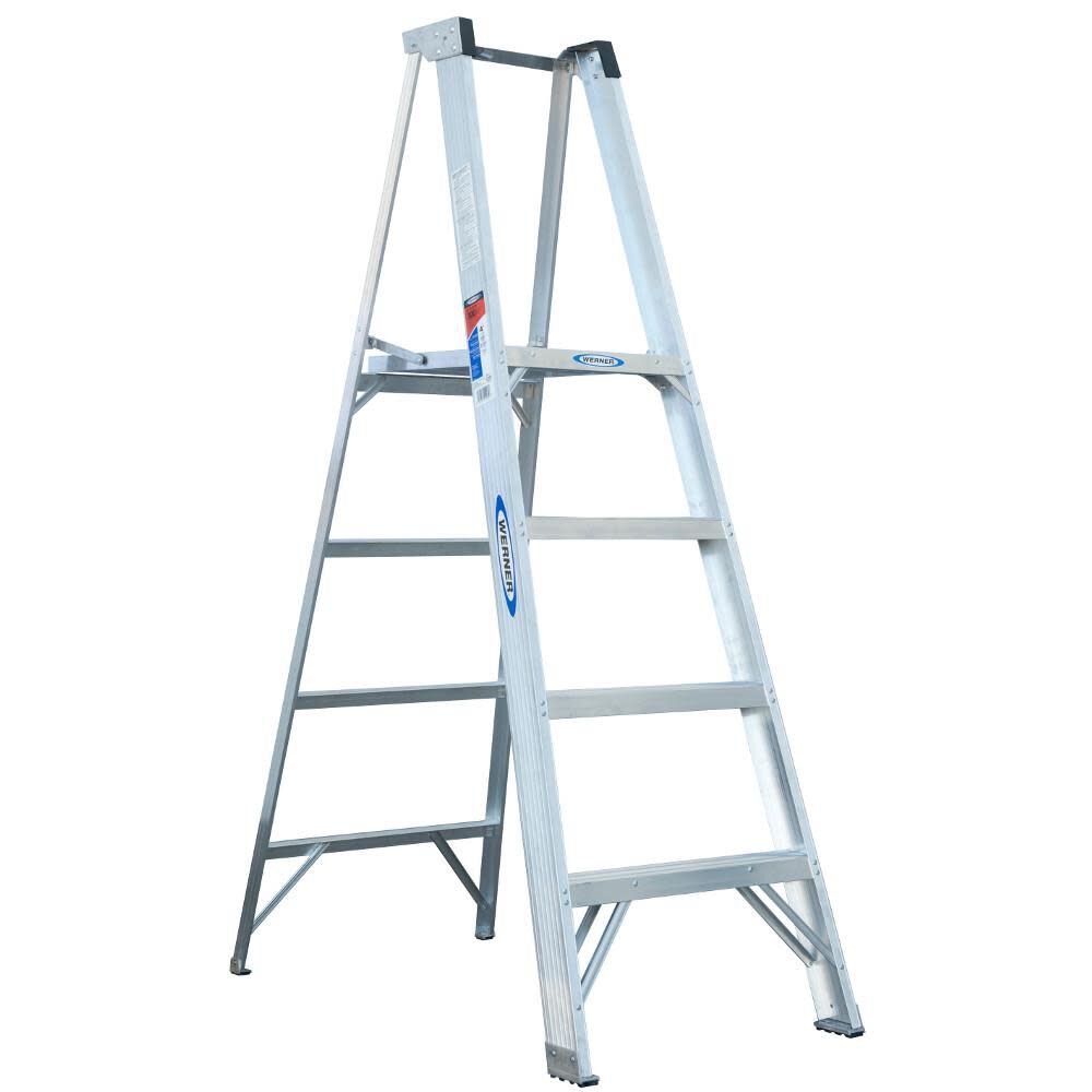 P300 6-ft Aluminum Type 1a- 300-lb Load Capacity Platform Step Ladder P374