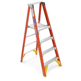 P6200 6-ft Fiberglass Type 1A-300-lb Load Capacity Platform Step Ladder P6204