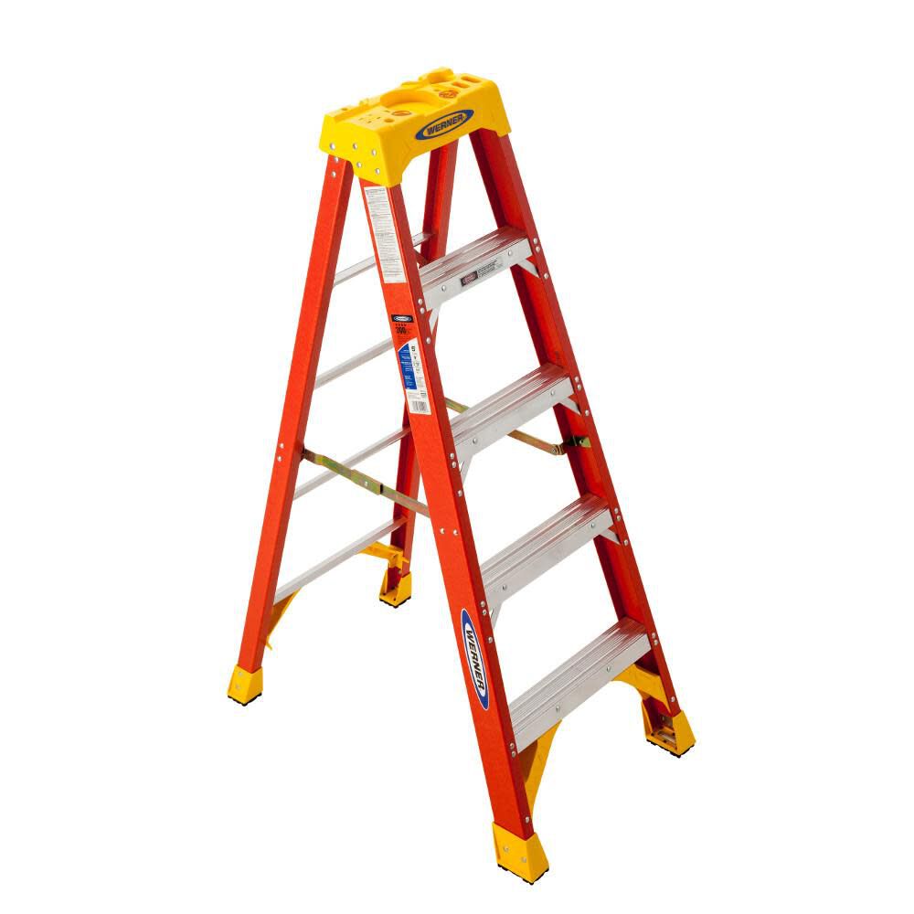 6200 5-ft Fiberglass Type 1A-300-lb Load Capacity Step Ladder 6205