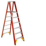 P6200 8-ft Fiberglass Type 1a- 300-lb Load Capacity Platform Step Ladder P6206