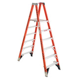 PT7400 8-ft Fiberglass Type 1A-300-lb Load Capacity Platform Step Ladder PT7406