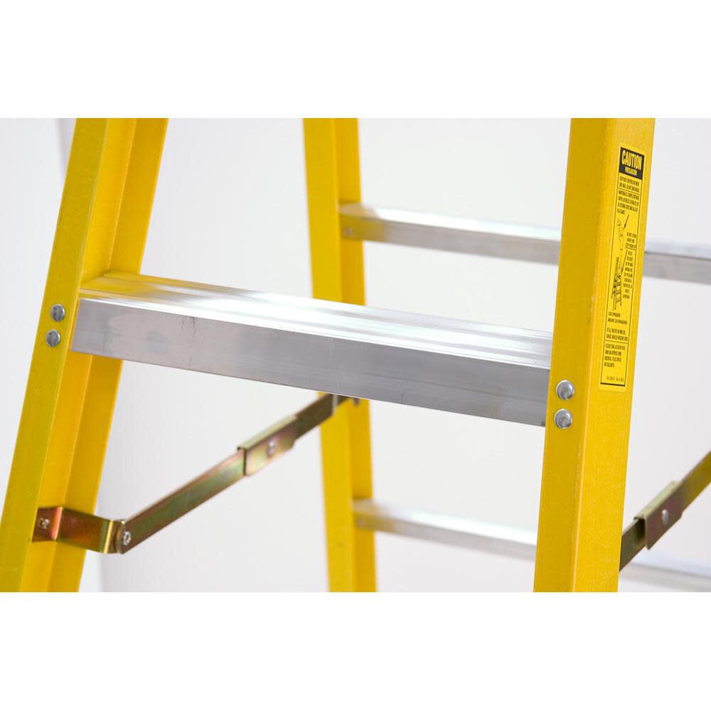 6100 6-ft Fiberglass Type 1A-300-lb Load Capacity Step Ladder 6106