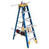 OBEL06 6-ft Fiberglass Type 1aa- 375-lb Load Capacity Step Ladder OBEL06