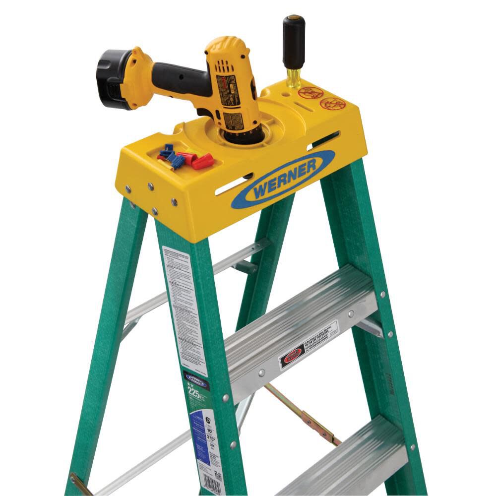 5900 6-ft Fiberglass Type 2- 225-lb Load Capacity Step Ladder 5906