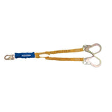 6ft DeCoil Stretch Twinleg Lanyard (DCELL Shock Pack Elastic Web Snap Hook Rebar Hook) C441200