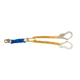 6ft DeCoil Stretch Twinleg Lanyard (DCELL Shock Pack Elastic Web Snap Hook Rebar Hook) C441200