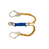 6ft DeCoil Stretch Twinleg Lanyard (DCELL Shock Pack Elastic Web Snap Hook Rebar Hook) C441200