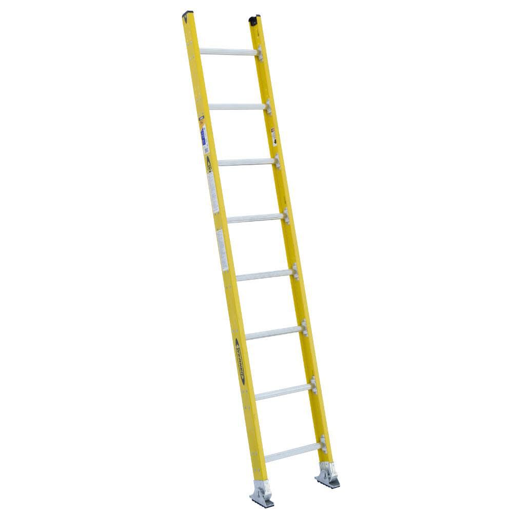 7100-1 8-ft Fiberglass Type 1AA-375-lb Load Capacity Straight Ladder 7108-1