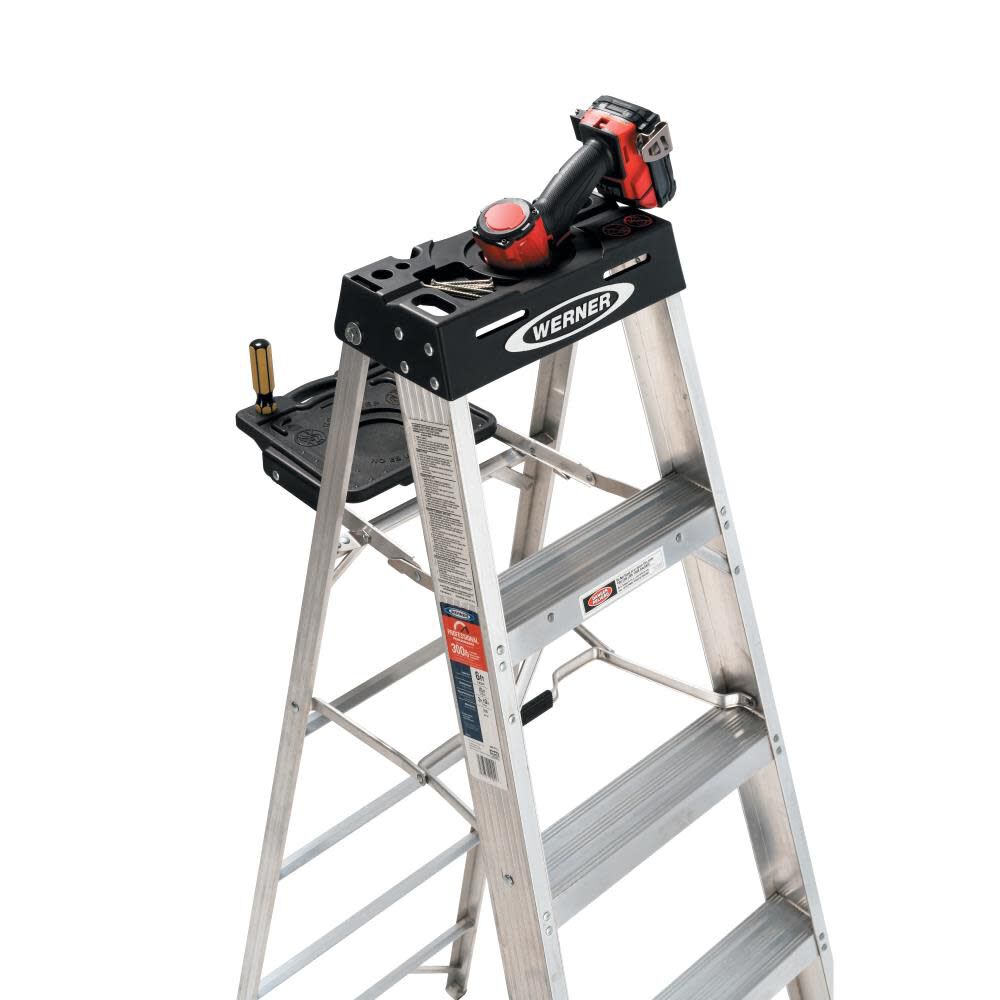 370 8-ft Aluminum Type 1a- 300-lb Load Capacity Step Ladder 378