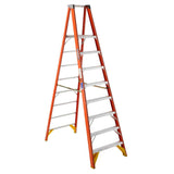 P6200 10-ft Fiberglass Type 1A-300-lb Load Capacity Platform Step Ladder P6208