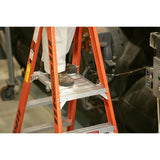 8 Ft. Type IA Fiberglass Platform Ladder with Casters PT7408-4C