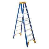 OBEL00 8-ft Fiberglass Type 1AA-375-lb Load Capacity Step Ladder OBEL08