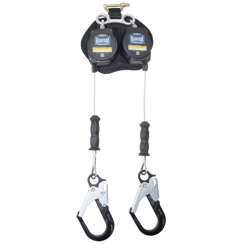 8ft Bantam Twinleg Leading Edge Self Retracting Lifeline with Aluminum Rebar Hook R413008LE-R