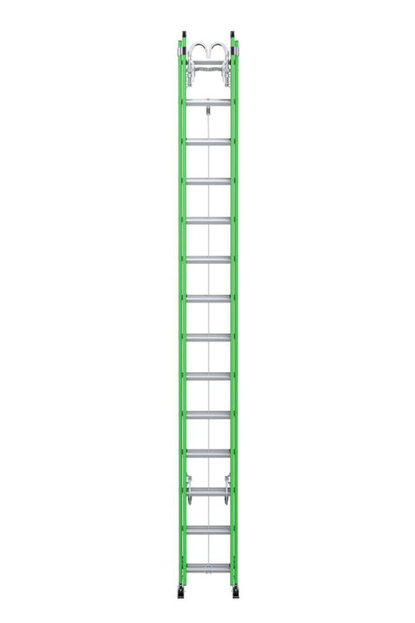 AERO AERO Extension Ladder 28' IAA FG Box Rail/Tri Rung Strand Grab &V Rung B7128-2X9294