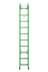 AERO Extension Ladder 20' IAA FG Box Rail/Tri Rung Cable Hook V Rung B7120-2X9085