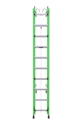 AERO Extension Ladder 20' IAA FG Box Rail/Tri Rung Cable Hook V Rung B7120-2X9085