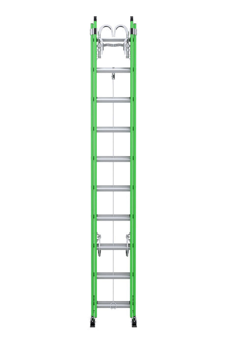 AERO Extension Ladder 20' IAA FG Box Rail/Tri Rung Strand Grab &V Rung B7120-2X9294