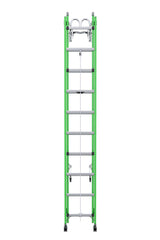 AERO Extension Ladder 20' IAA FG Box Rail/Tri Rung Strand Grab &V Rung B7120-2X9294