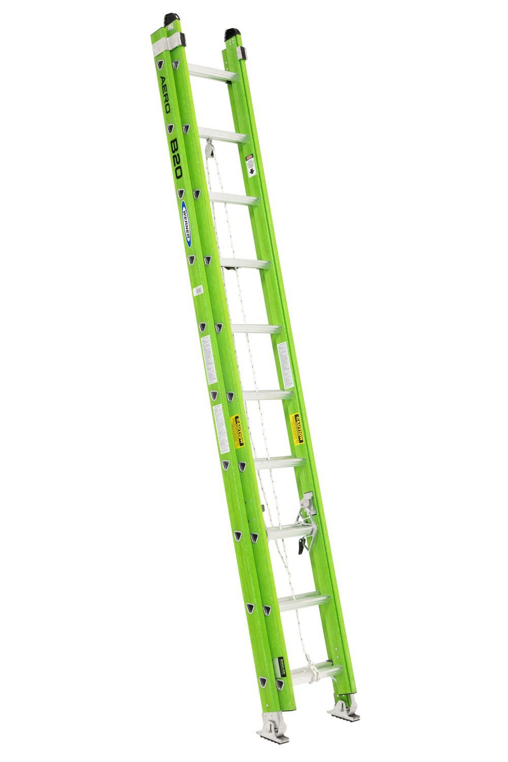 AERO Extension Ladder 20' TYPE IAA Fiberglass Box Rail/Tri Rung B7120-2