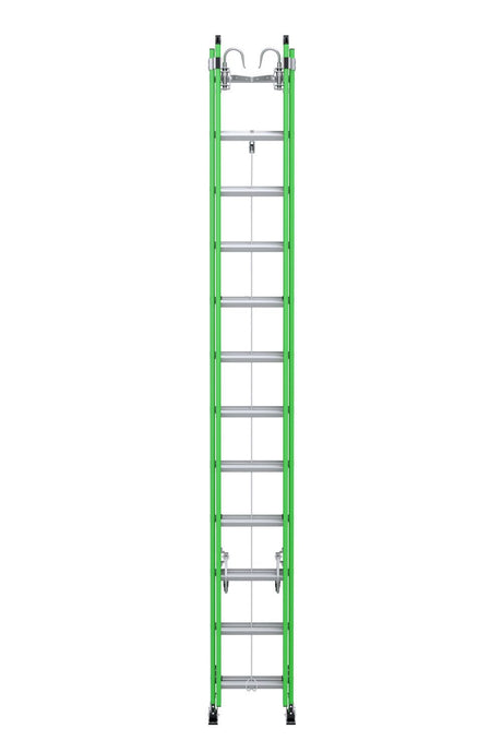 AERO Extension Ladder 24' IAA FG Box Rail/Tri Rung Cable Hook V Rung B7124-2X9085