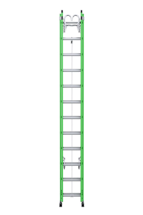 AERO Extension Ladder 24' IAA FG Box Rail/Tri Rung Strand Grab &V Rung B7124-2X9294